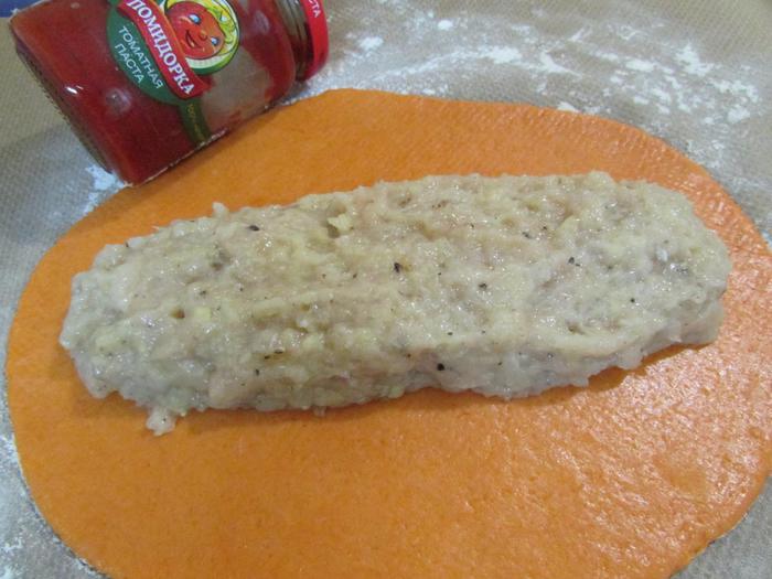 Закуска из курицы «Яблочные дольки»