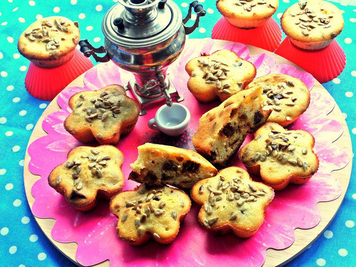 Маффины с финиками и семечками