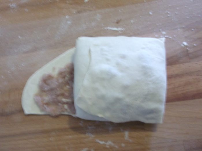 Китайский слоеный пирог с мясом