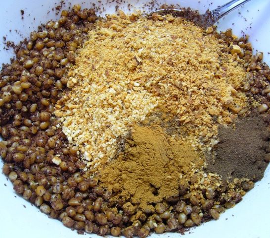 Зерна пшеницы в сиропе