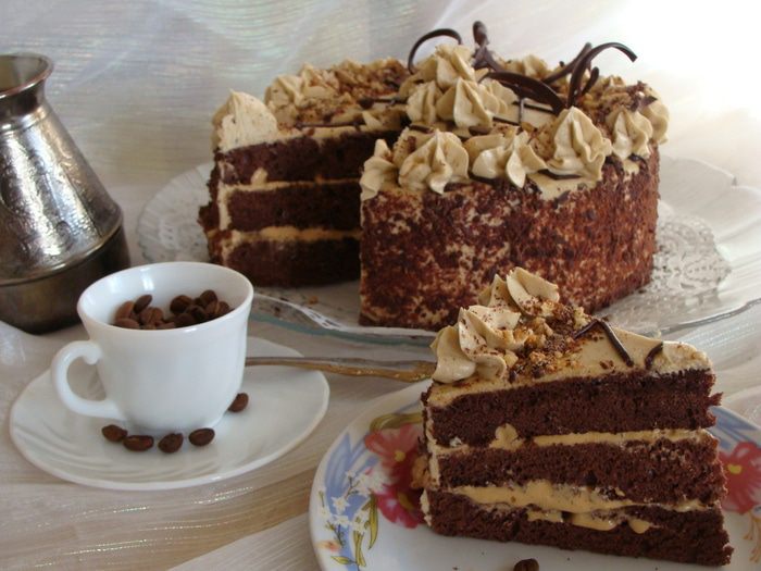 Торт &amp;quot;Кофе, сливки, шоколад&amp;quot;