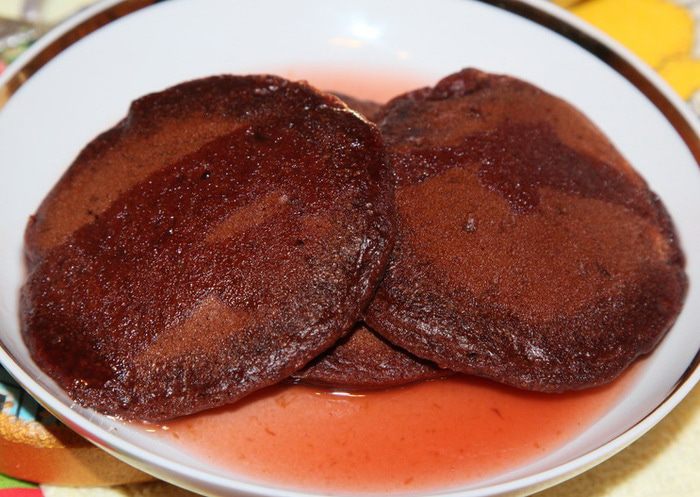Шоколадные оладьи (постное меню)
