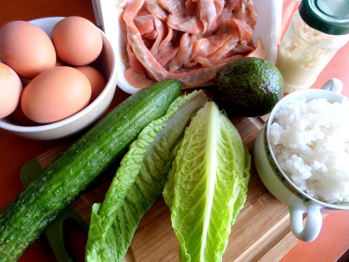 Cалат с красной рыбкой