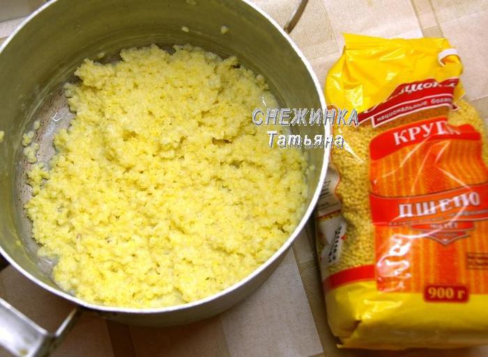 Шоколадный крем из пшена
