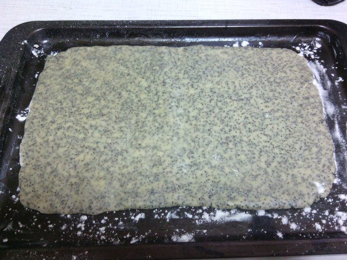 Маковые квадратики с вареньем