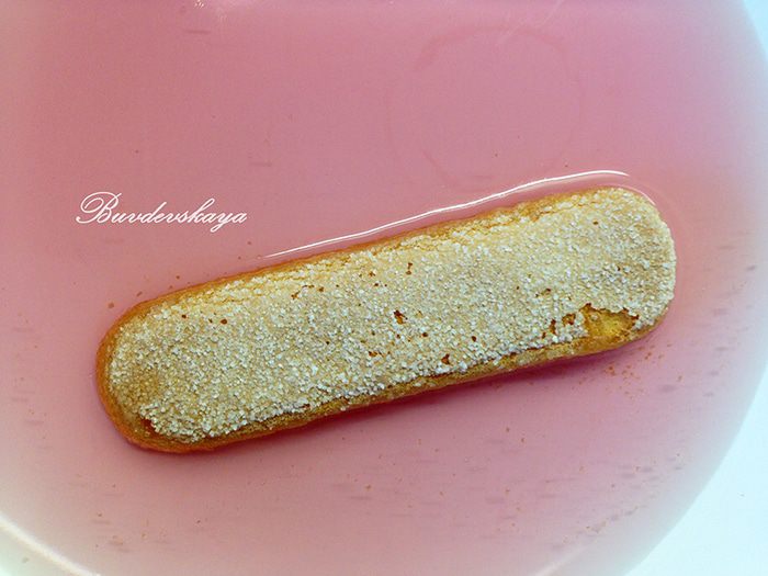 Фиалковое Тирамису (без сырых яиц)