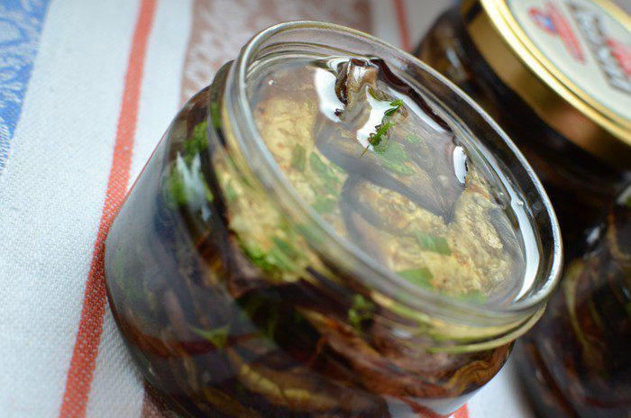 Баклажаны-гриль в растительном масле (Melanzane sott&amp;#39;olio)