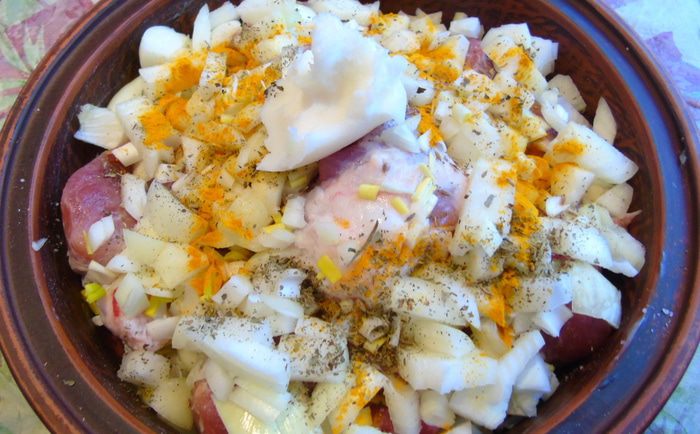 Мясо с абрикосами 