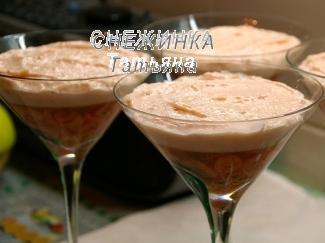 Закуска с креветками в вине и муссом из форели «Вдохновение весной»