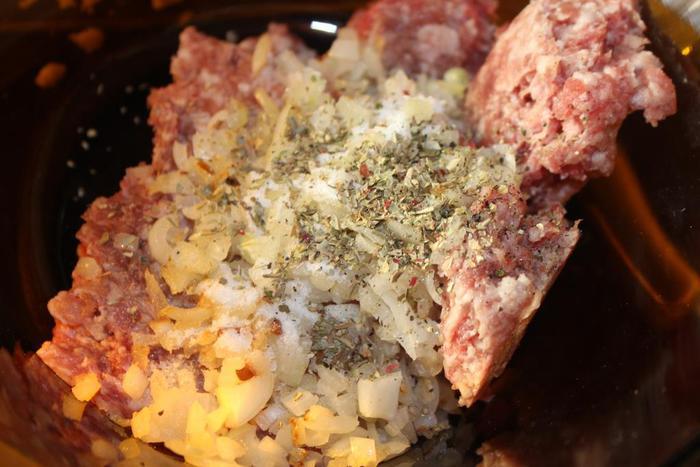 Запеканка с фаршем под тыквенной шубкой