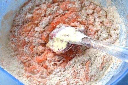 Морковный кекс со сметанно-лимонной пропиткой