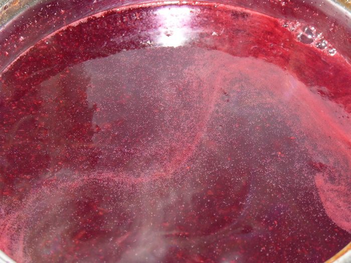 Бархатный чернично-сливочный кисель