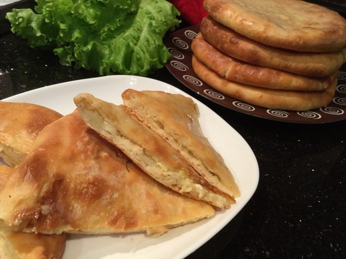 Лепешки с картофелем и сыром