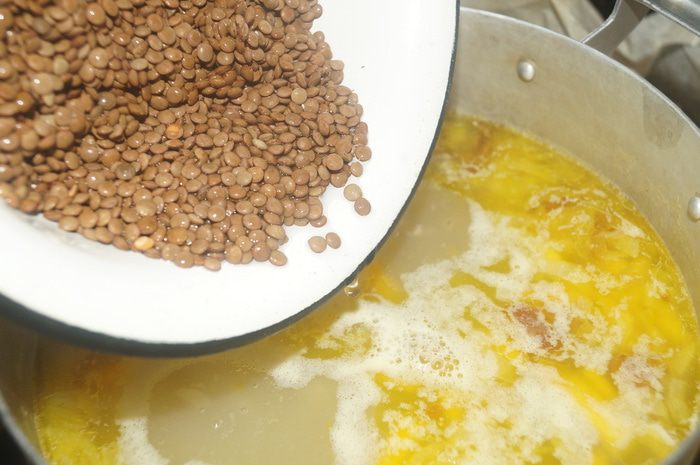 Тыквенный суп с копченой курочкой