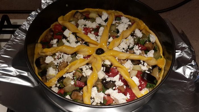 Средиземноморский овощной пирог