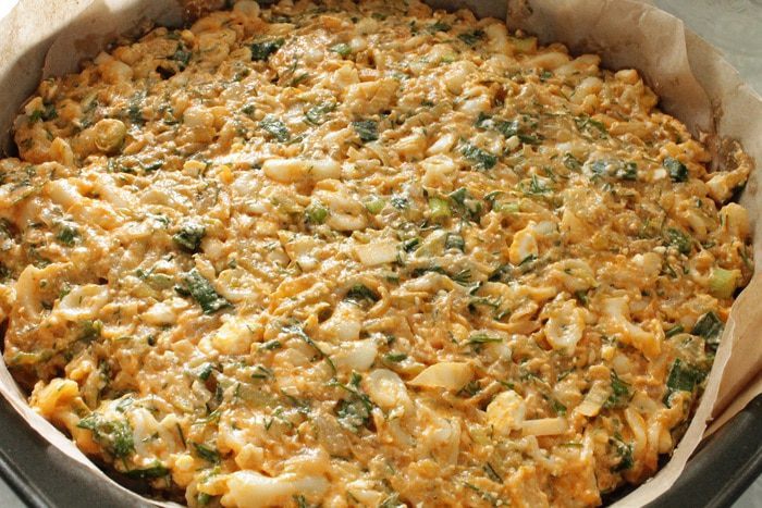 Запеканка с капустой и кабачками