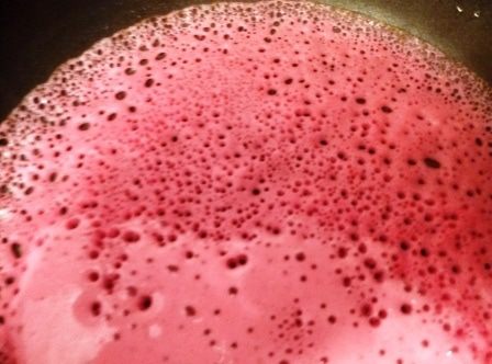 Розовые блинчики с грейпфрутом