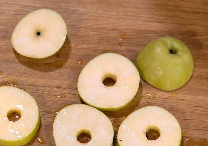 Семга с картофелем в медовой глазури 