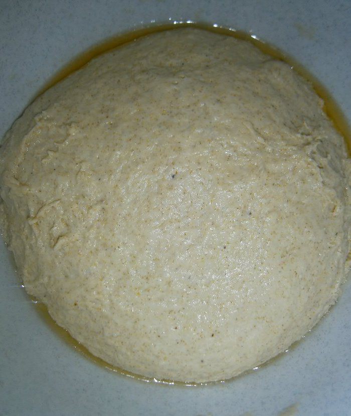 Деревенский хлеб из смешанной муки