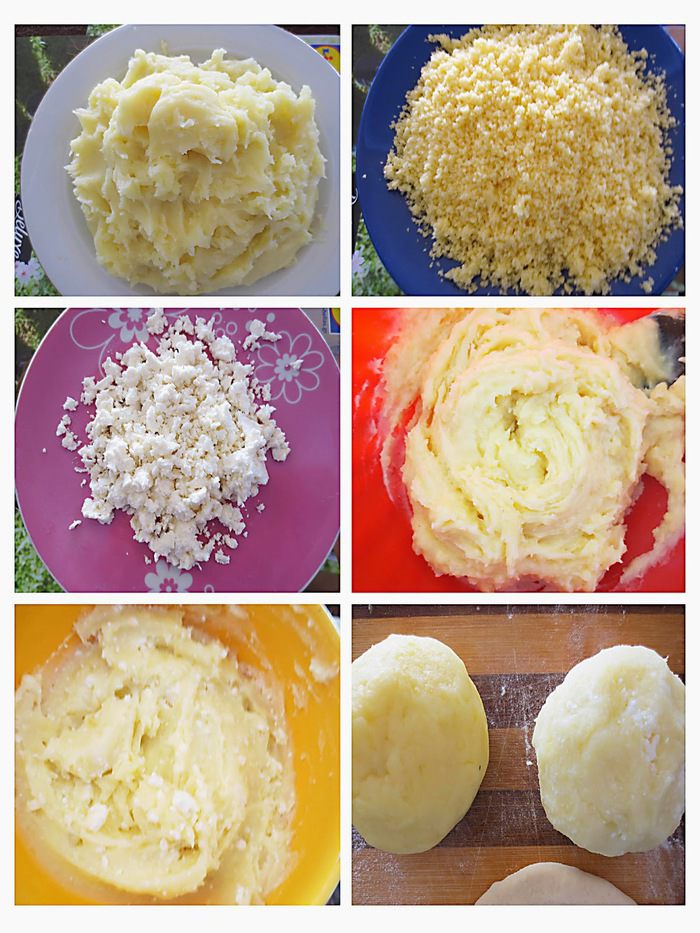 Лепешки с сыром и картошкой