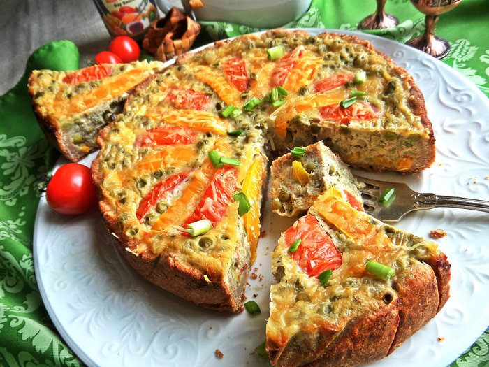 Киш «Тунец с овощами»