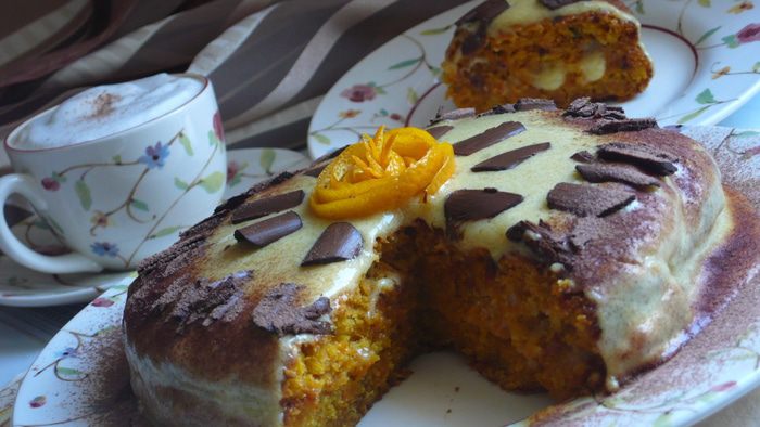 Торт &amp;quot;Апельсиново-морковный&amp;quot; (постный)