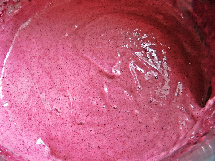 Черничный мусс под сливками