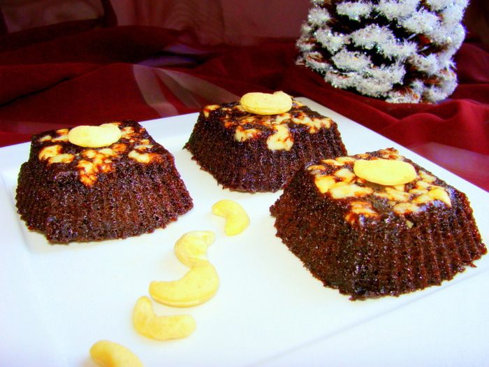 Постное брауни с кешью за 10 минут