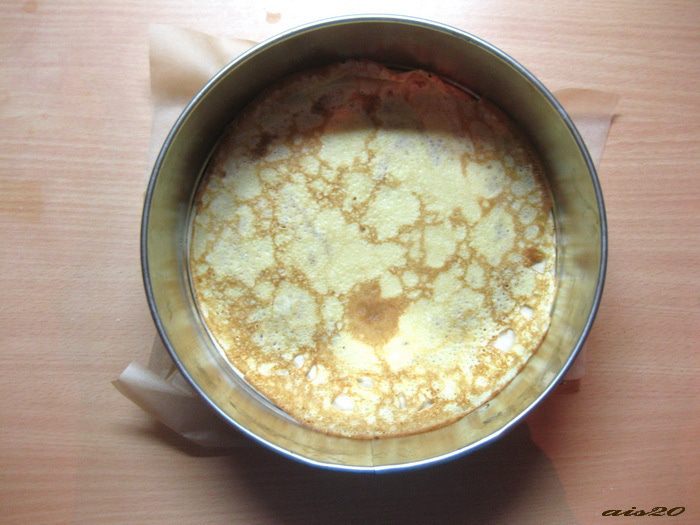 Печеночный блинный торт