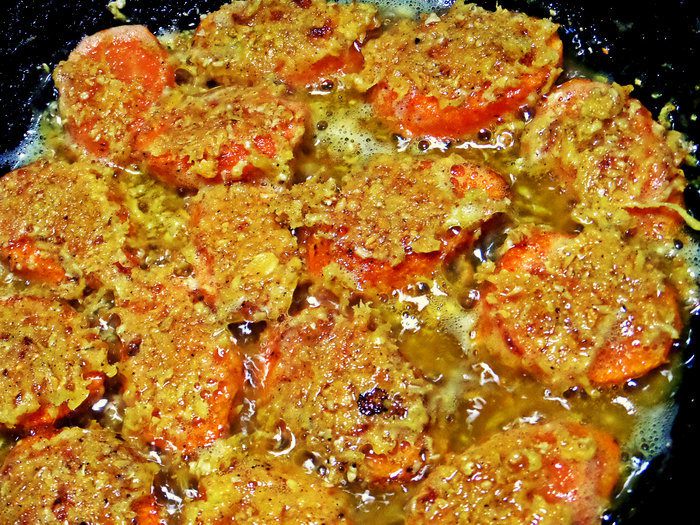 Морковка в сырной панировке