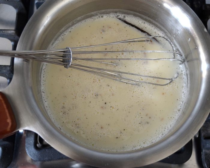 Ванильное мороженое со сливочным сыром и мёдом
