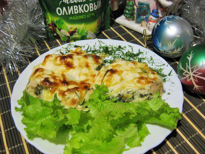 Куриное филе с оливками