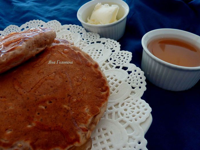 Овсяные оладьи с корицей  