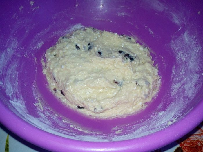 Сырники с бананом и клюквой