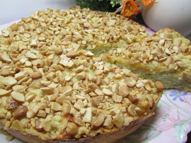 Пирог с луком-пореем
