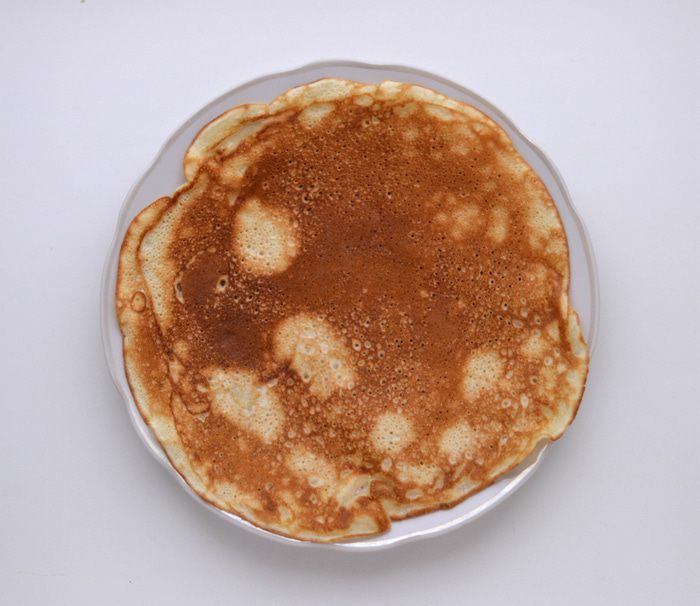 Блинный десерт с кремом из маскарпоне