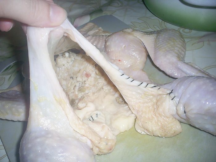 Фаршированная курочка (упрощенный вариант)