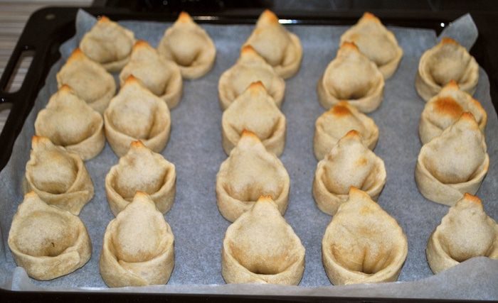 Кундюмы с капустой и грибами
