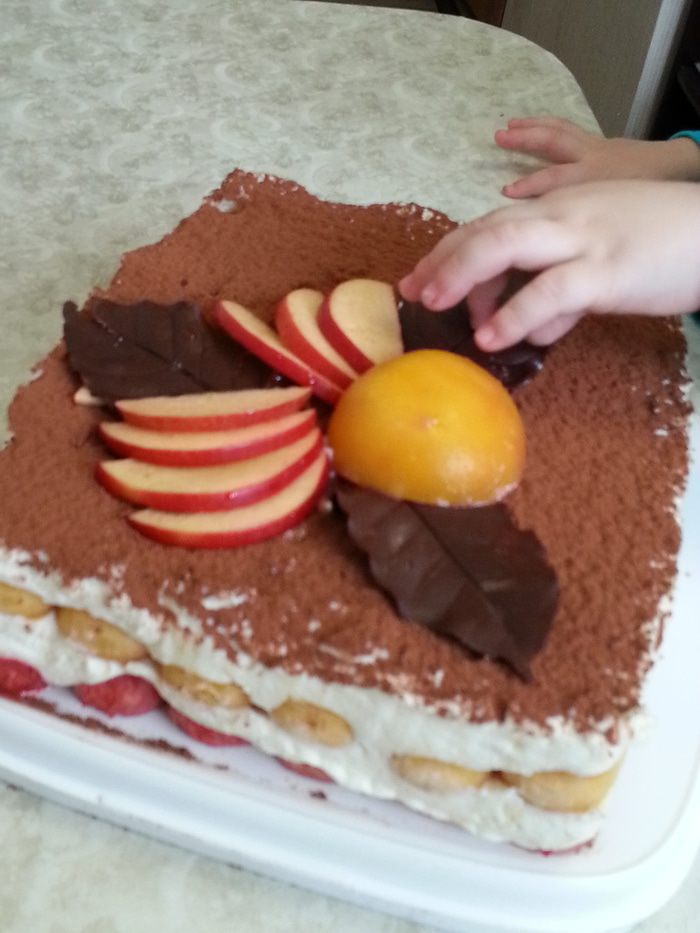 Фруктовое тирамису для детей