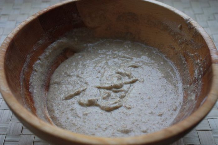 Ржаной пирог с курицей и грибами
