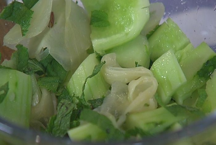 Цыпленок по-восточному с имбирем и чесноком