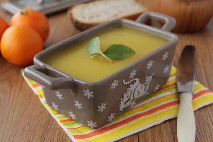 Паштет из  печени с апельсиновым желе