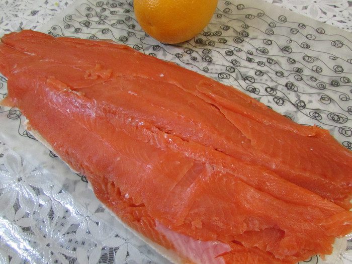 Пряная форель с апельсинами