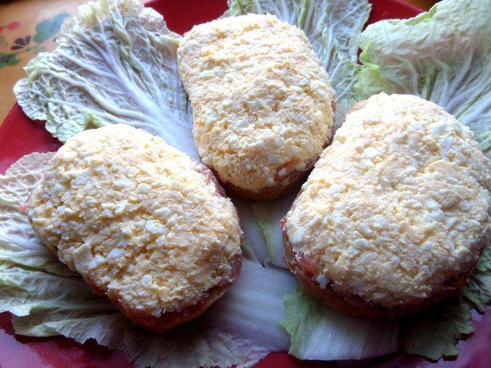 Бутерброды &amp;quot;Букет мимоз&amp;quot;