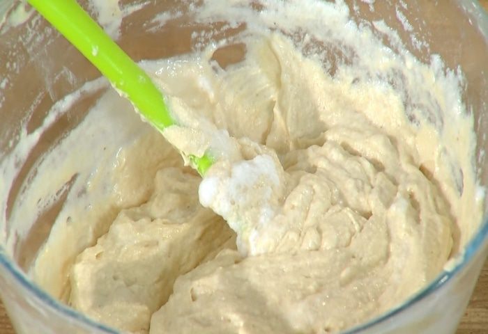 Пирог-перевертыш с персиками 