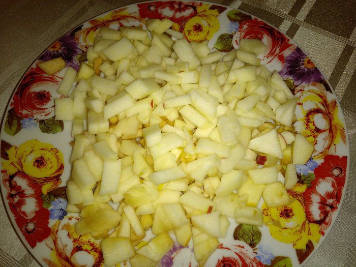 Яблочный пирог на ряженке