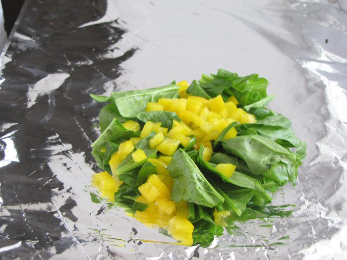 Форель с шампанским в конверте