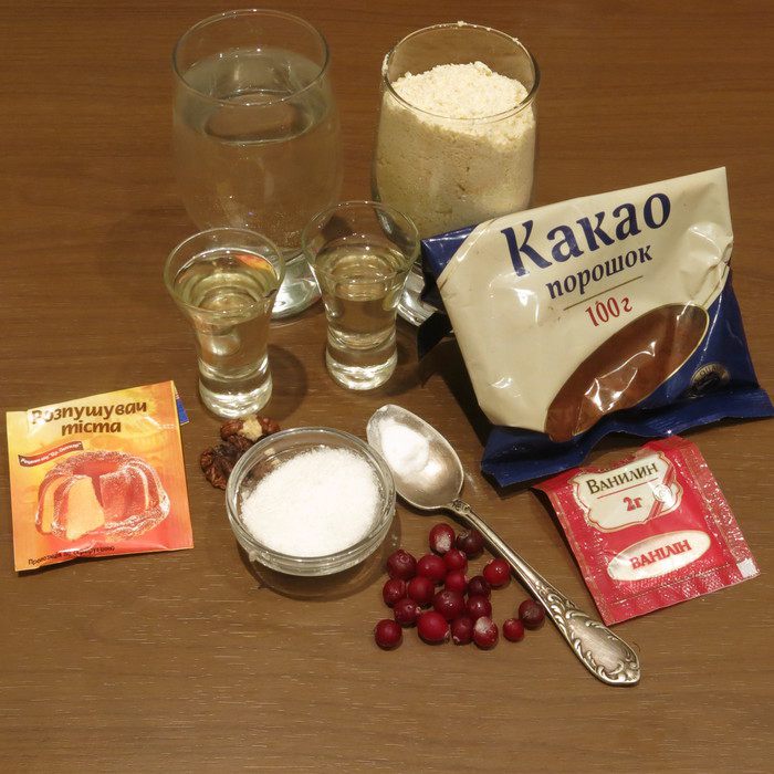 Кукурузный постный кекс с шоколадным мусcом