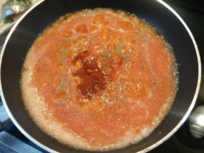 Шакшука с киноа и брынзой