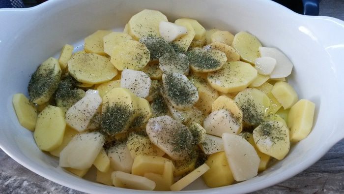 Курица в горчичном маринаде с овощами